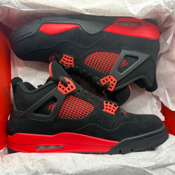 Jordan Black and Red Sneakers